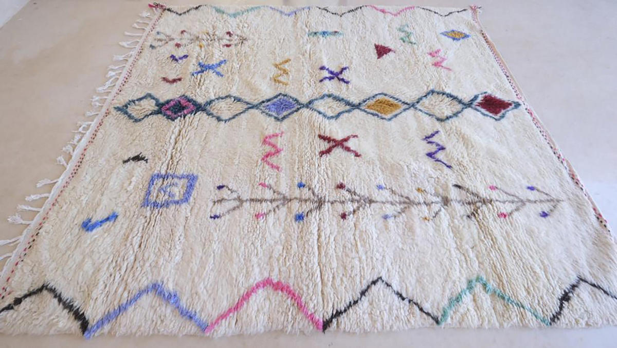 BERBERTEPPICH aus reiner Wolle 245x 275 cm - Multicolor, Naturmaterialien (245/275cm) - AFK Living