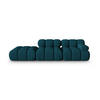 SOFA modular links Bellis aus 3D-Stoff marineblau 4 Sitzplätze - Blau, Textil (94/70/282cm) - Micadoni