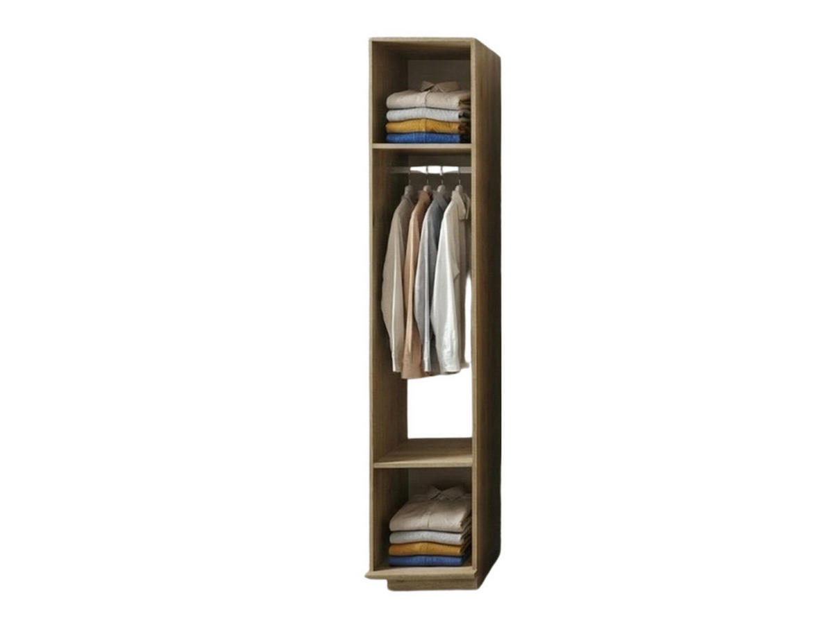 KLEIDERSCHRANK Anka 1 trg., Anschlag rechts - Creme, Holzwerkstoff (43/217/62cm)