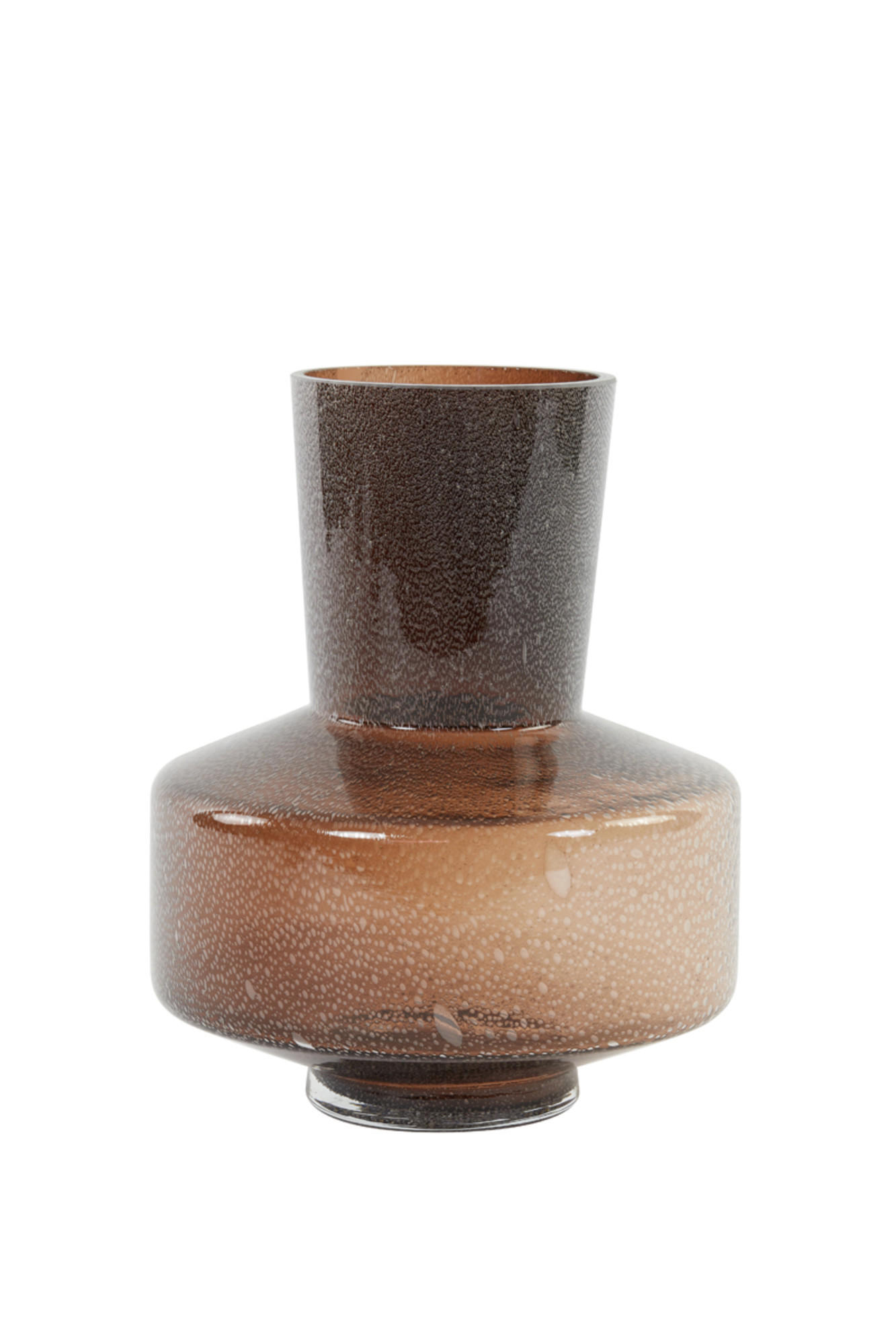 VASE Trasmos Braun Ø23,5/29,5 cm - Braun, Glas (23.5/29.5cm) - Light & Living