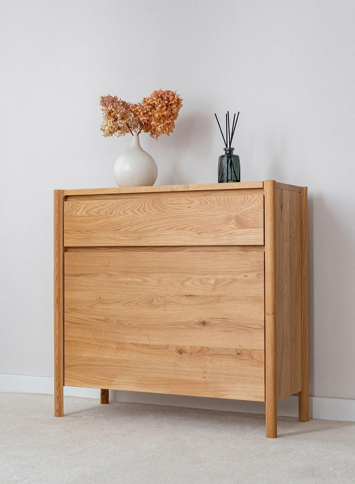 SCHUHSCHRANK Campi Eiche Natur 83 / 33 / 80cm - Eichefarben, Holz (83/80/33cm) - Feldmann-Wohnen