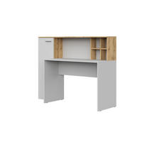 SCHREIBTISCH Weiß, Wotan Eiche 153/116/54 - Weiß, Holzwerkstoff (54/153/116cm) - RAUMHIRSCH FURNITURE