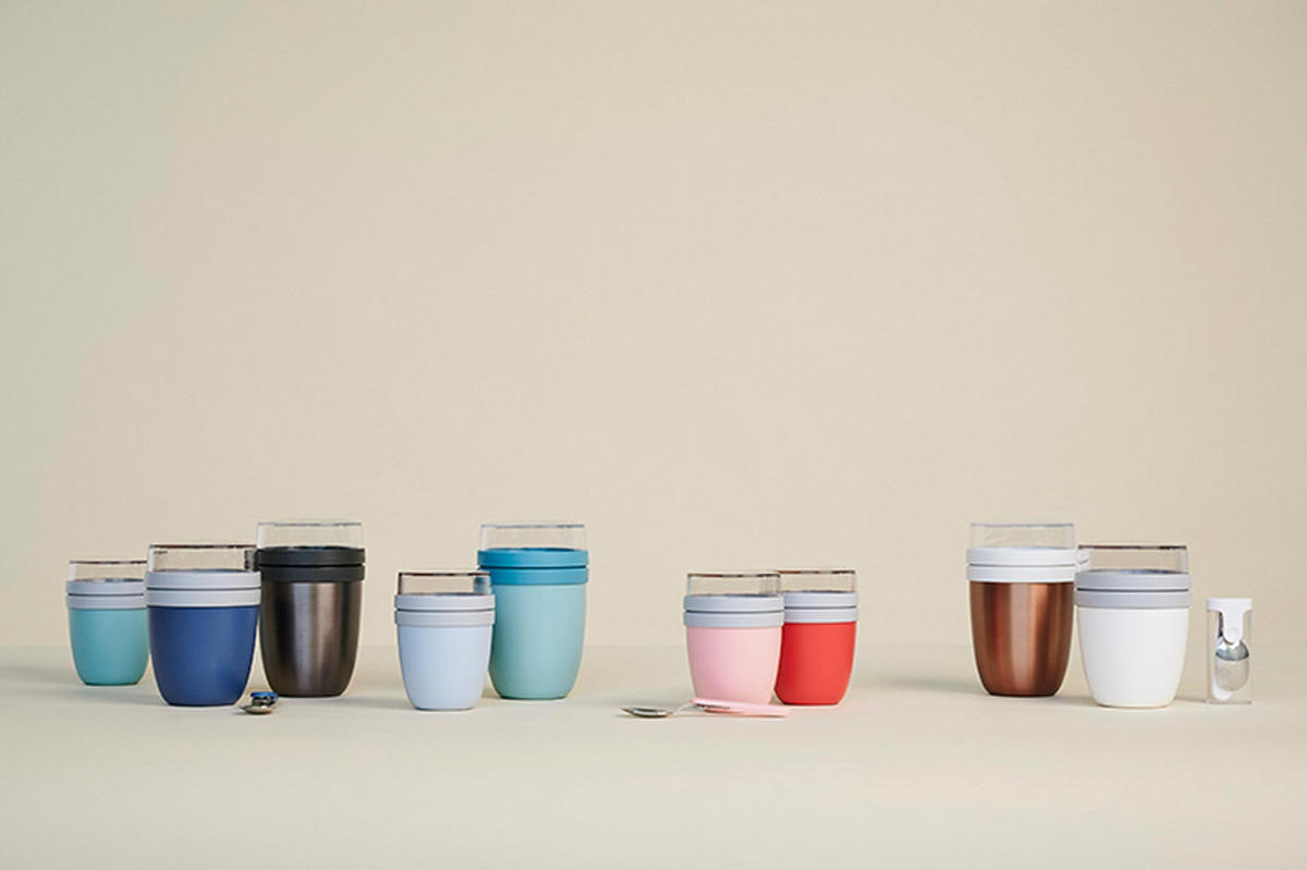 LUNCHPOT MINI Ellipse Vivid Blue ø 9,1 cm - Blau, Kunststoff (9.1/12.8/9.1cm) - Mepal