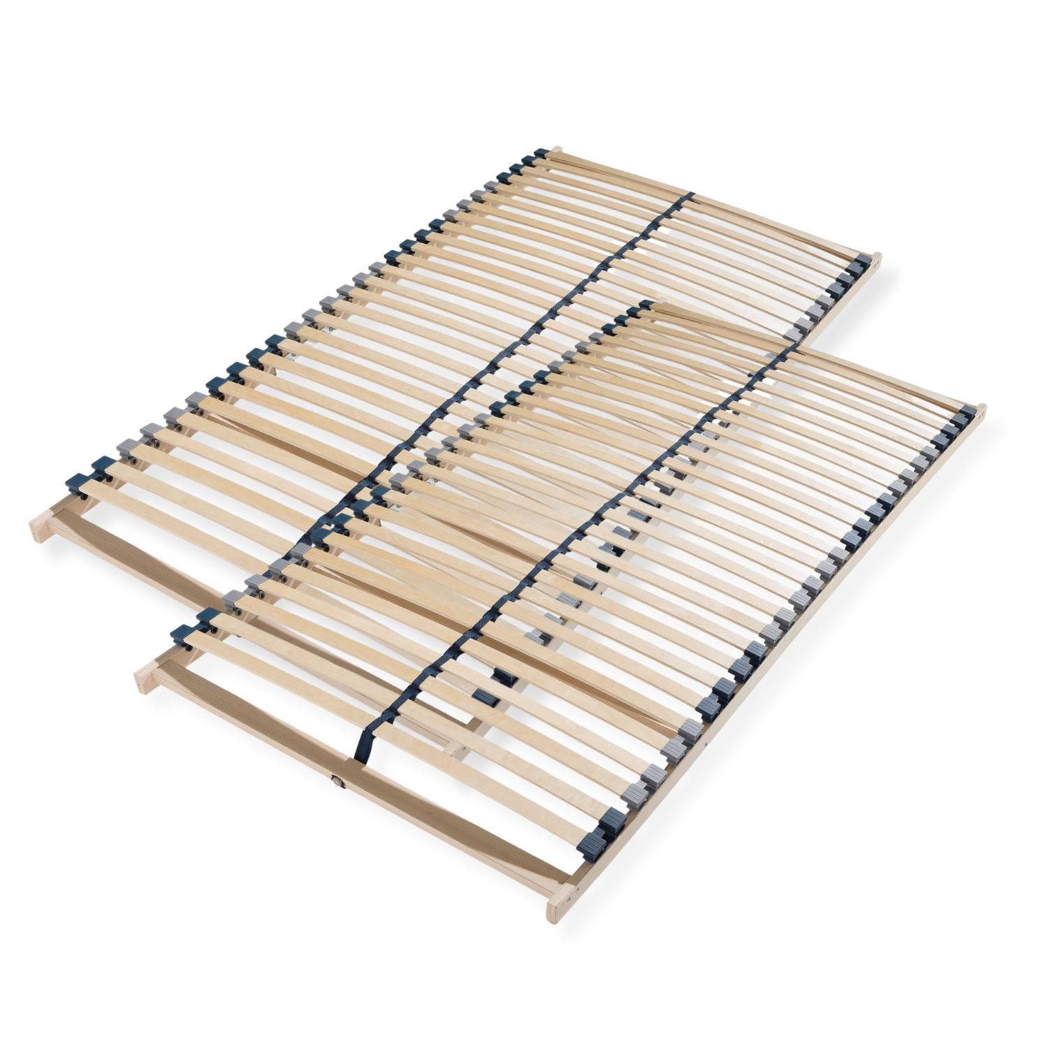 LATTENROST Set Buchenholz, 7 Zonen 180x200 cm bestehen aus 2x 90x200 cm - Buchefarben/Braun, Holz (180/200cm) - Sleepneo