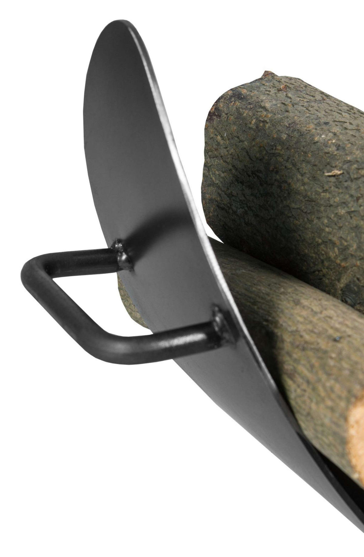 KAMINHOLZREGAL Colorado Stahl schwarz 70 cm - Schwarz, Metall (70/25/44cm) - Mr. Deko