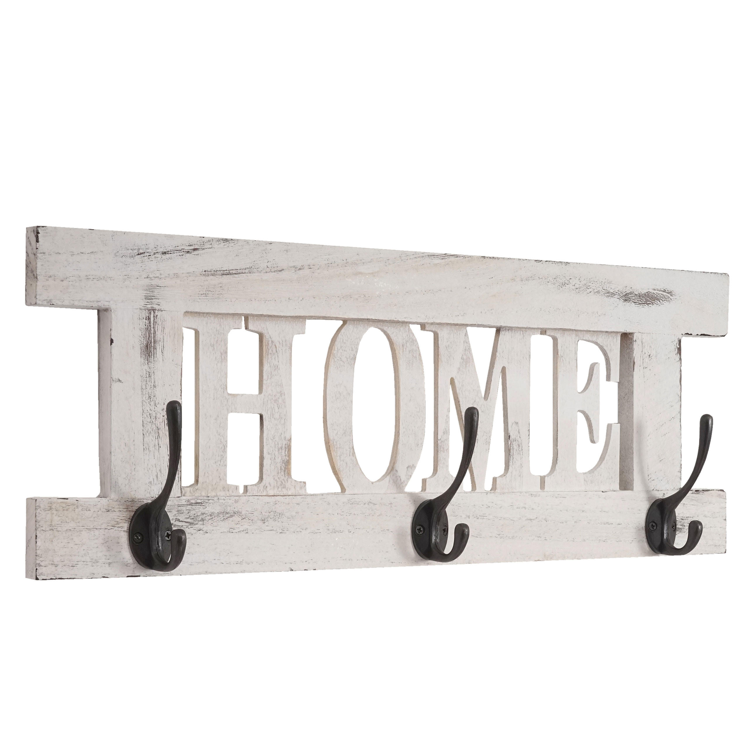 V&Auml;GGGARDEROB HOME SHABBY-LOOK Kr&auml;mvit 21/55/7 cm