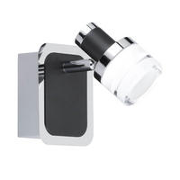 LED WANDLEUCHTE Metall Schwarz - Schwarz, Metall (8.6/13/11cm) - Wofi