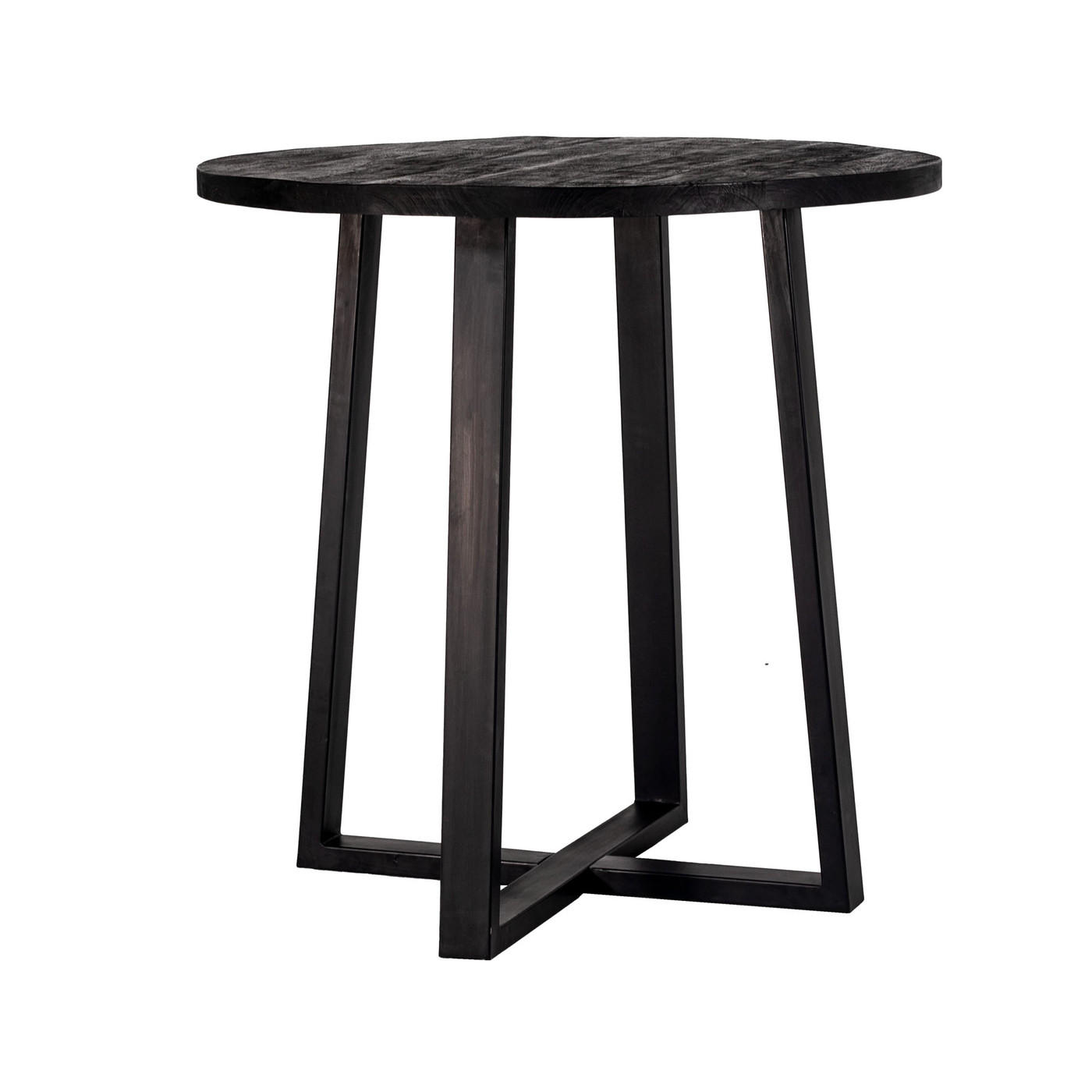 Giga Meubel Esstisch Schwarz 110x110x110 cm