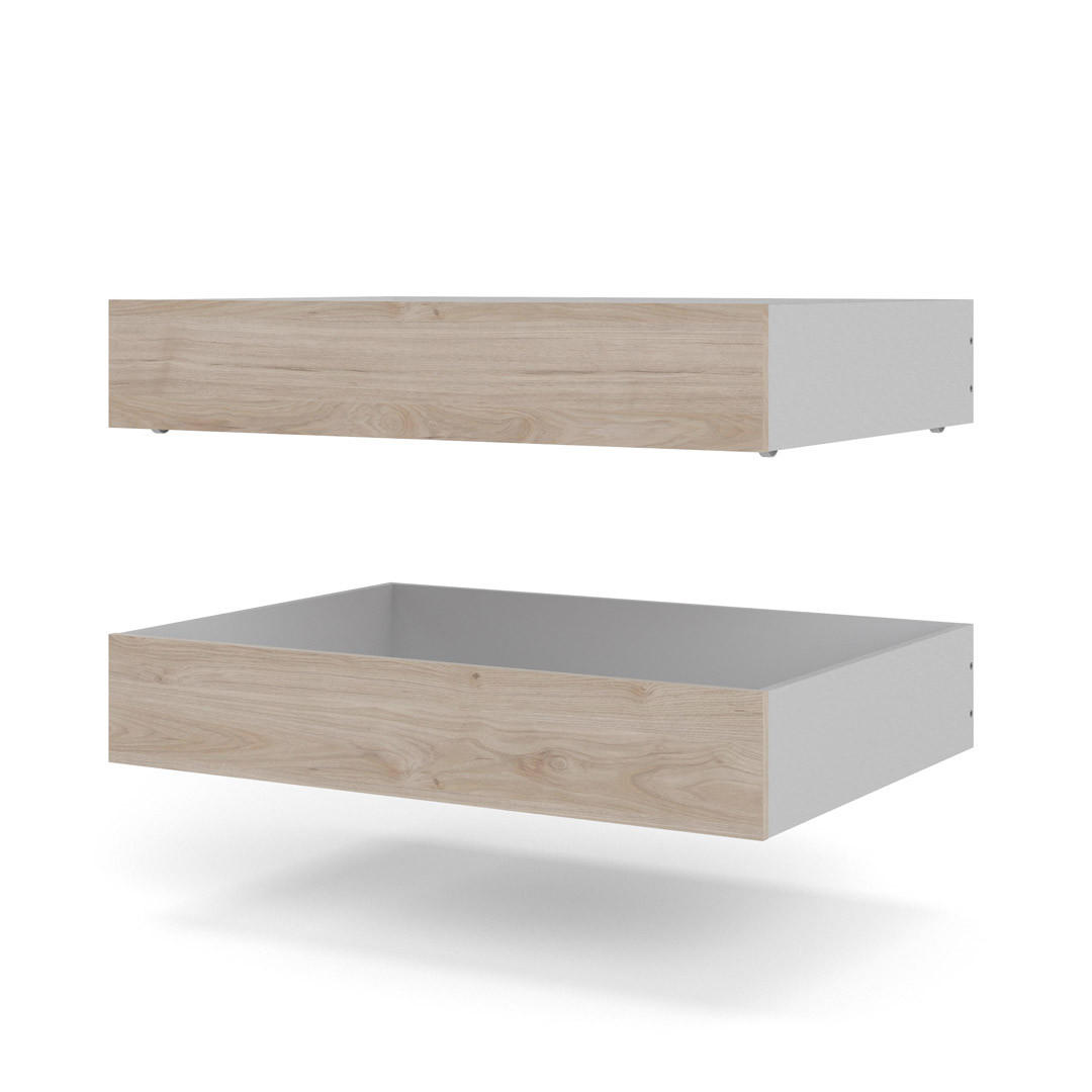 BETTSCHUBLADE, Nada, Braun, Spanplatte foliert, 99 x 67 x 18 cm - Braun, Holzwerkstoff - ebuy24