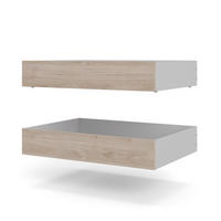 BETTSCHUBLADE, Nada, Braun, Spanplatte foliert, 99 x 67 x 18 cm - Braun, Holzwerkstoff - ebuy24