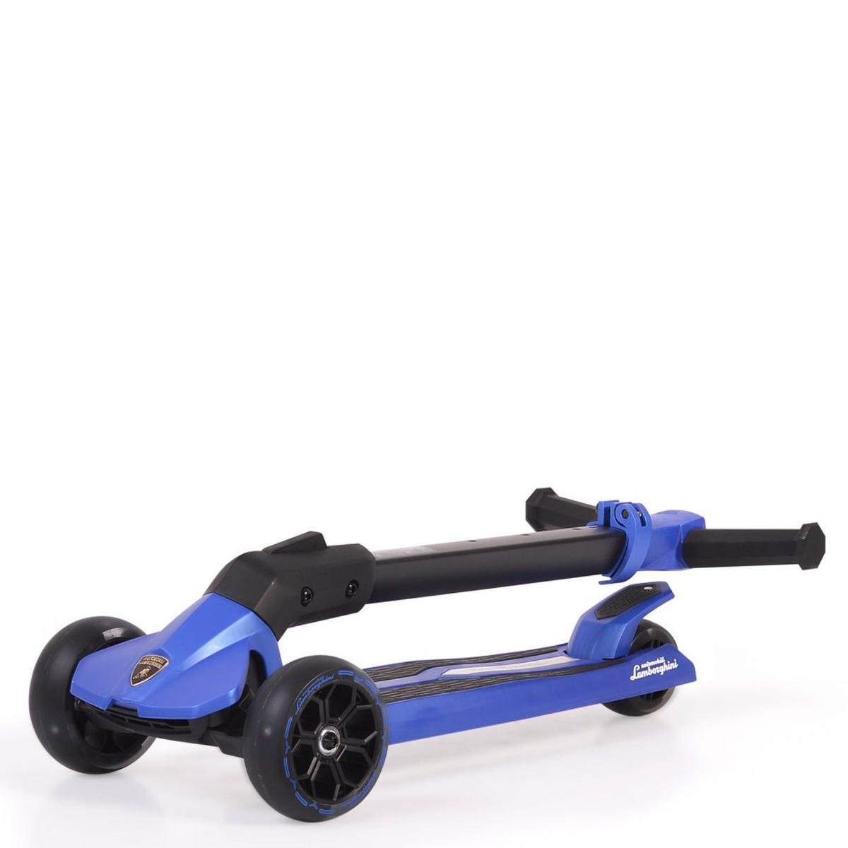 KINDERROLLER Lamborghini blau klappbar PU-Räder ABEC-7 LED-Räder Bremse - Blau, Metall (59/30/82cm)