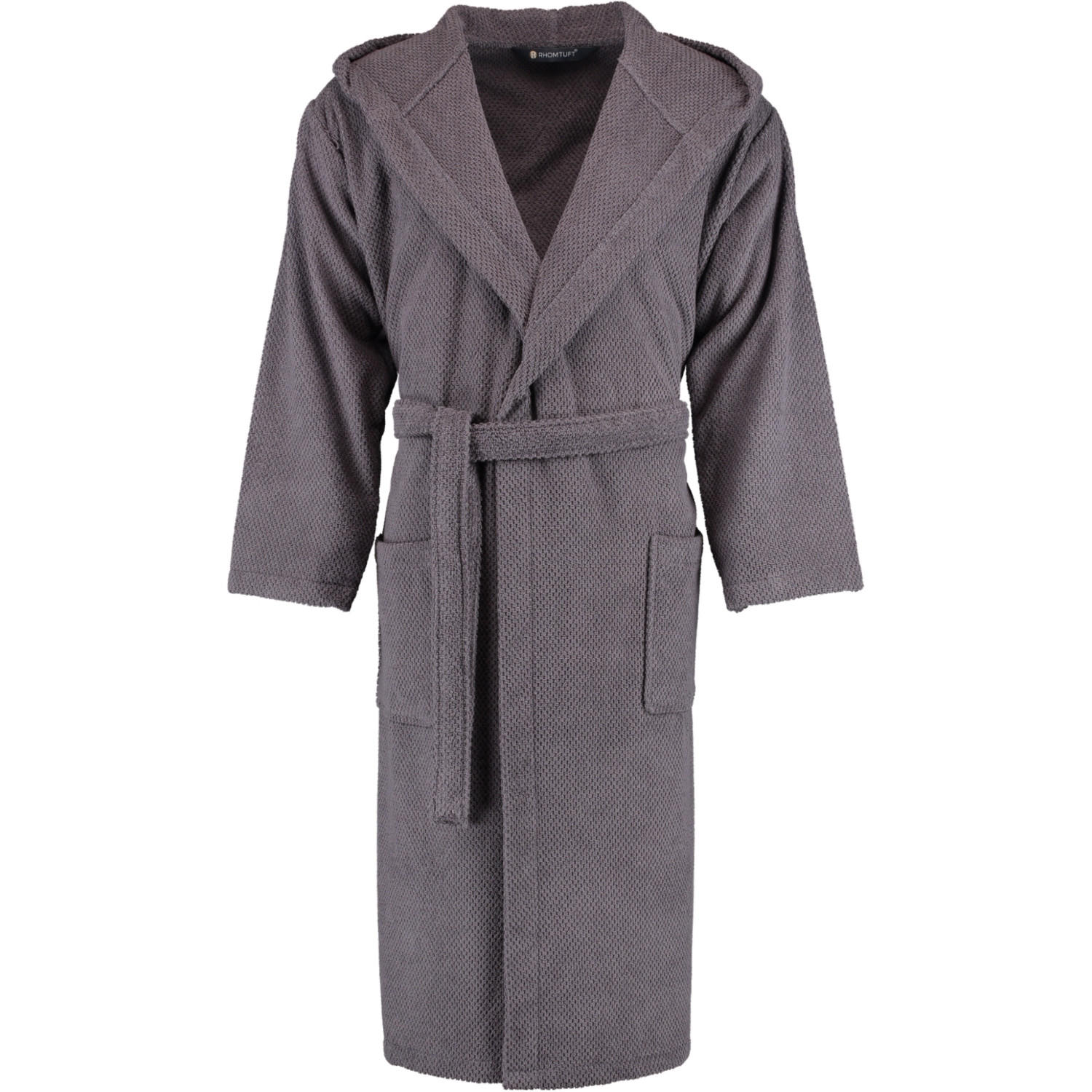 BADEMANTEL UNISEX KAPUZE BARONESSE ZINN - 02 - Grau, Textil (Mnull) - Rhomtuft