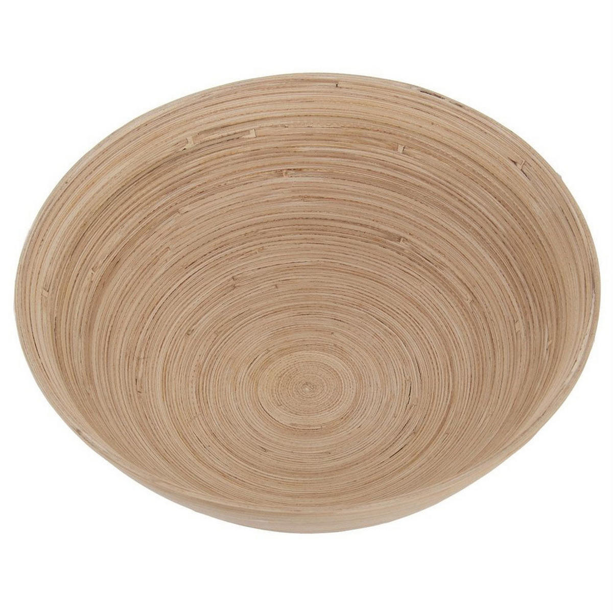 BAMBUSSCHALE Beige - Naturfarben, Holz (25/25/10cm) - Orion 