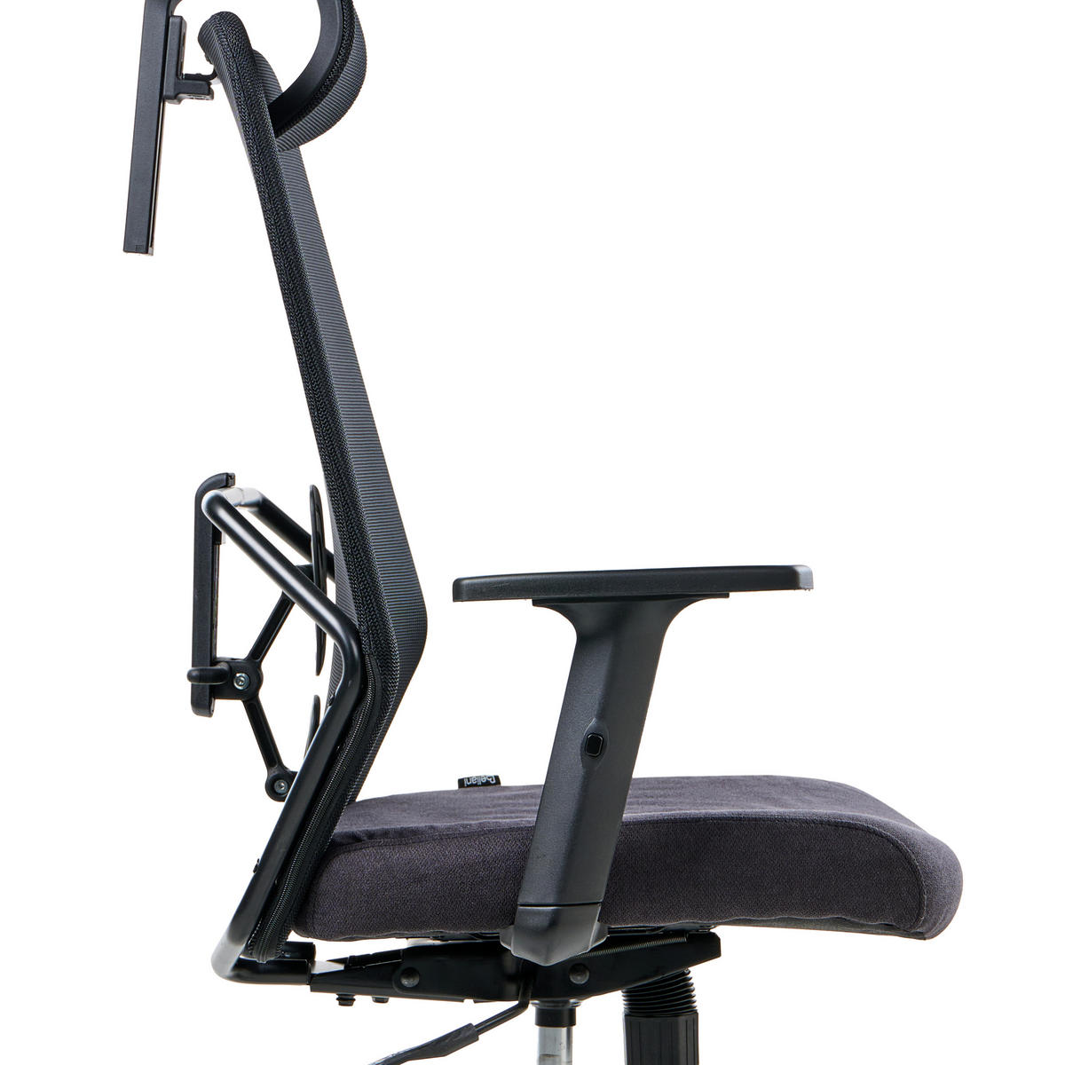 BÜROSTUHL Schwarz Oryn - Schwarz, Textil (71/111/65cm) - Beliani