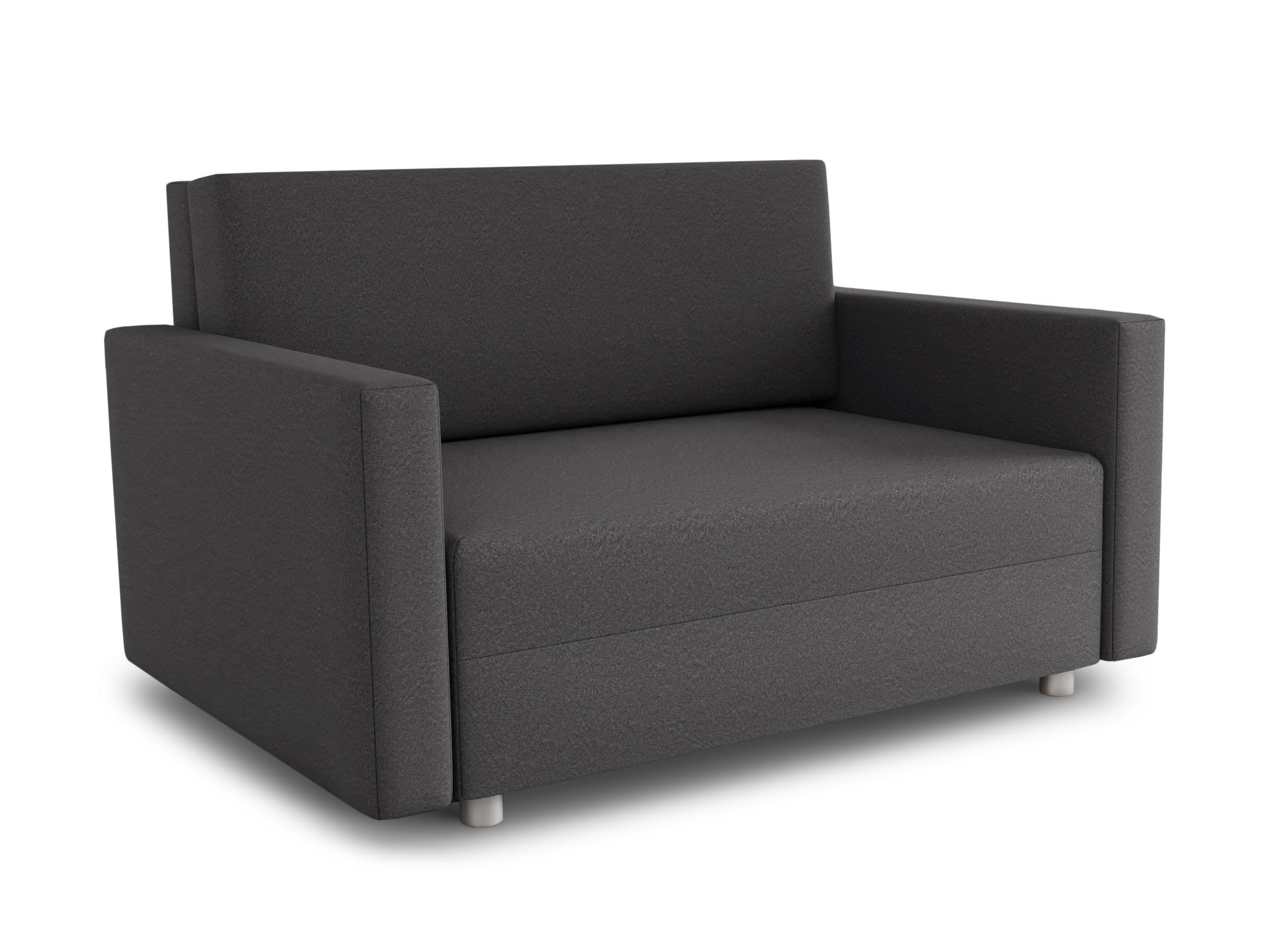 SCHLAFSOFA Pura Maxi - Silberfarben/Grau, Holz/Kunststoff (142/83/105cm)