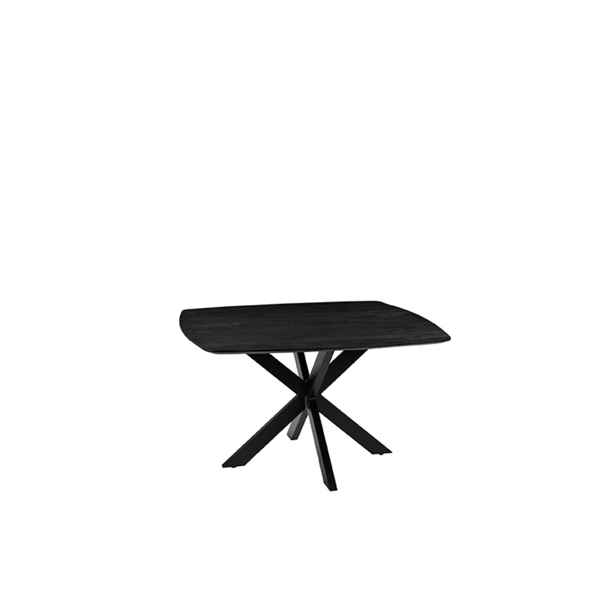 ESSTISCH Blake Schwarz 130/130/76 cm - Schwarz, Holz (130/130/76cm) - LABEL51