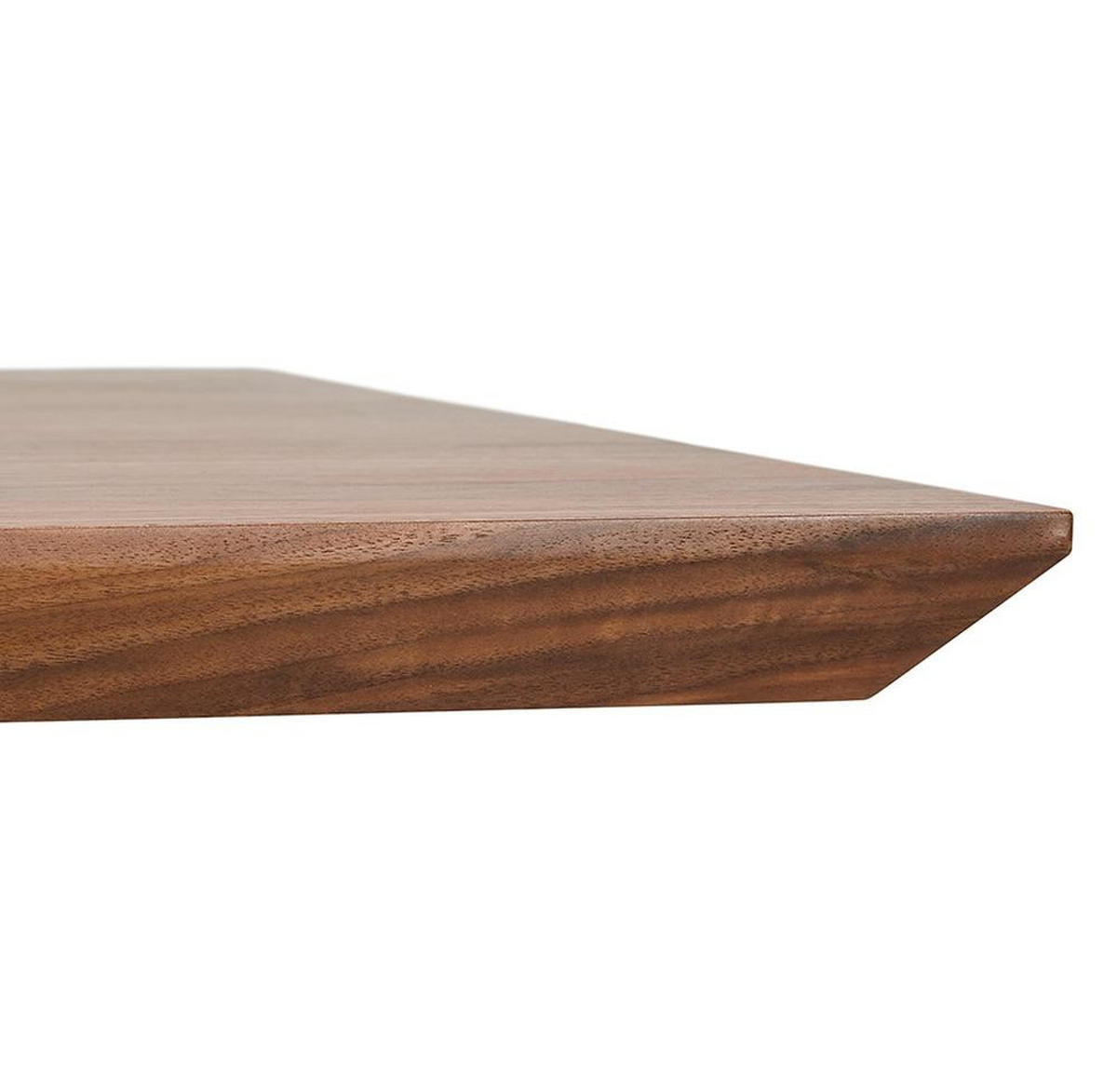 ESSTISCH Massivholz Metall X-Gestell Verschiedene Varianten NERIXO, Braun-Schwarz 200x100x75,5 cm - Schwarz/Braun, Holz/Metall (100/200/76cm) - KADIMA DESIGN