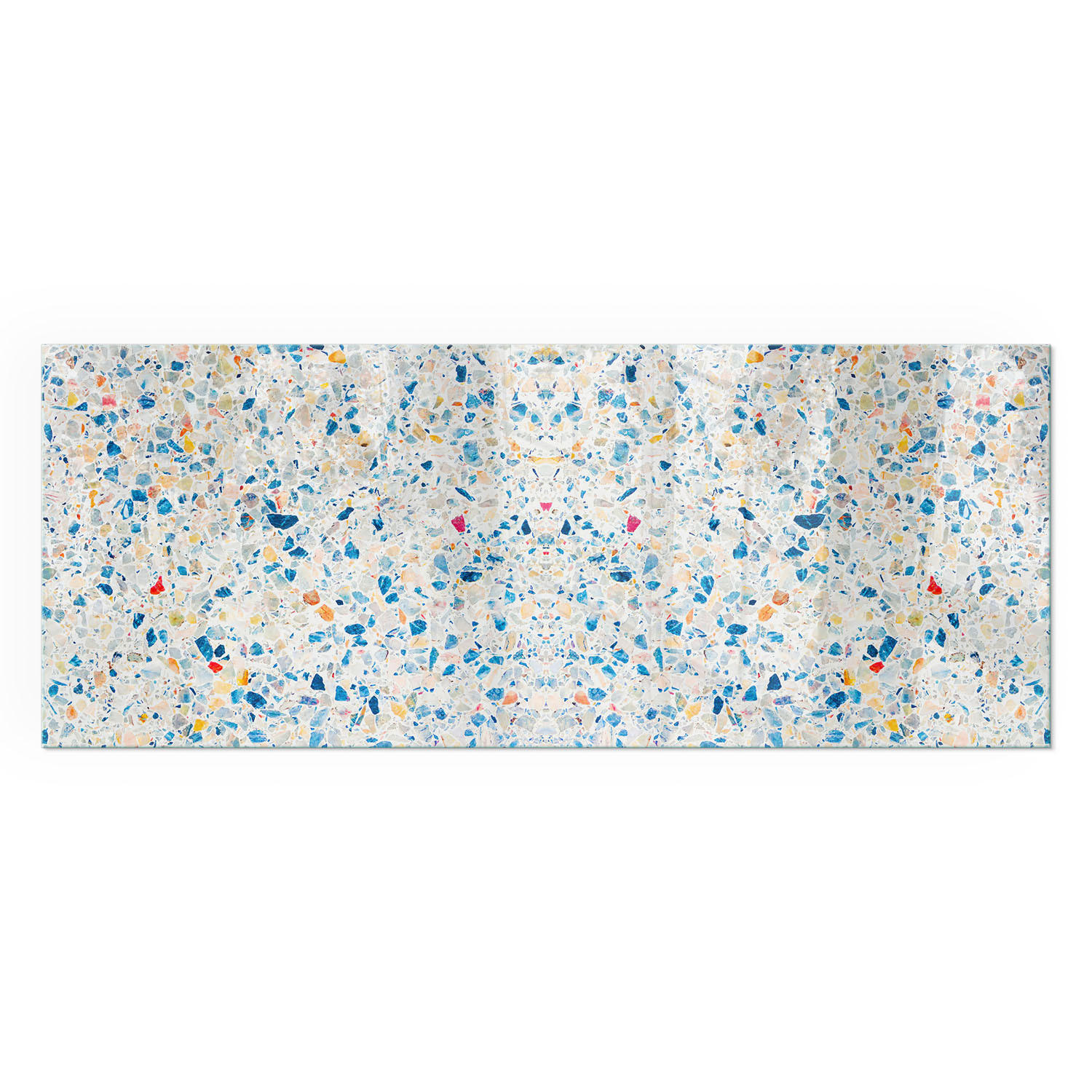 GLASPLATTE für Kamin 125x50 cm - Weiß, Glas (125/50/0.4cm) - TULUP