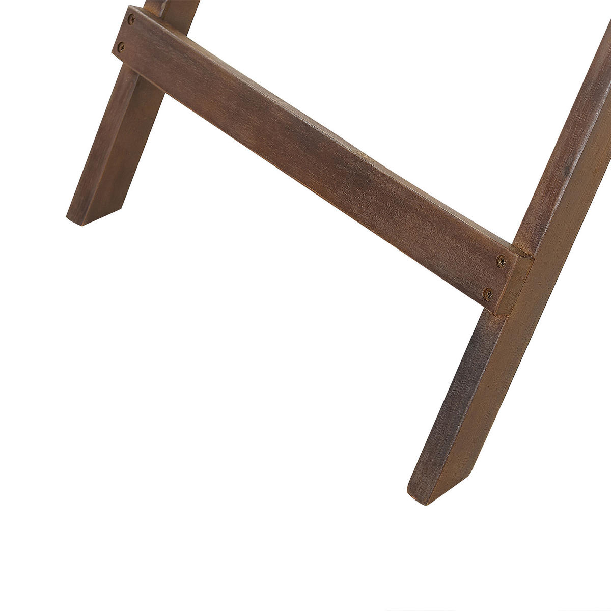 GARTENTISCH Massivholz Dunkler Holzfarbton Amantea - Dunkelbraun, Holz (68/45/73cm) - Beliani