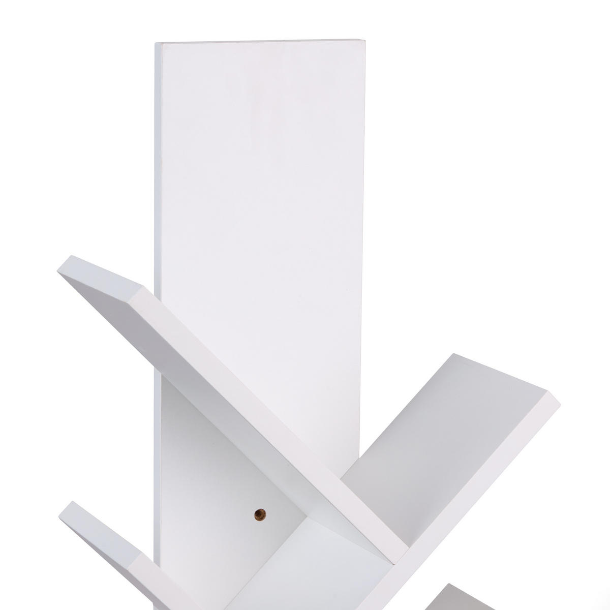 BÜCHERREGAL - Weiß, Holzwerkstoff/Kunststoff (40/102/21.5cm) - Relaxdays