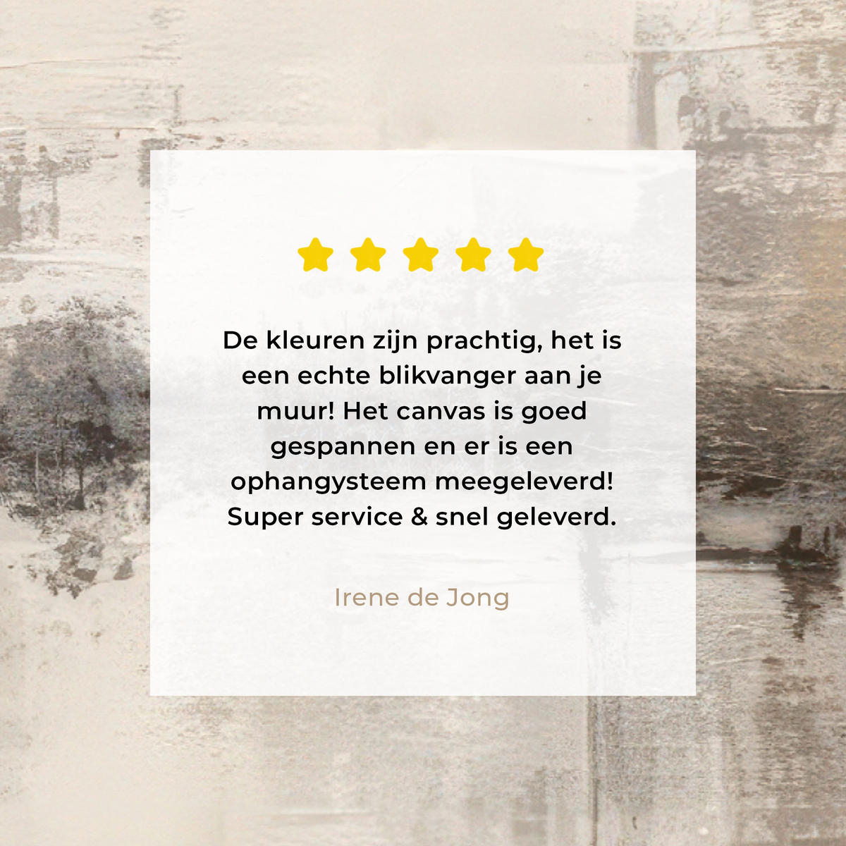 LEINWANDBILD Moderne Kunst - Abstrakt - Beige Wandbilder 80x60 cm - Beige, Textil (80/60cm) - MuchoWow