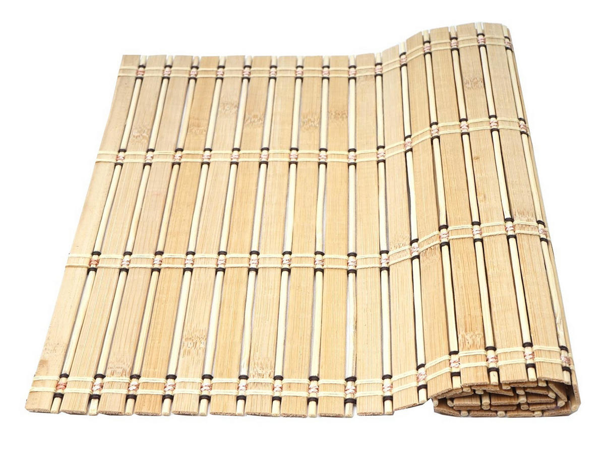 TISCHSET rechteckig Braun 6er-Set - Braun, Holz (30/45cm) - MCW