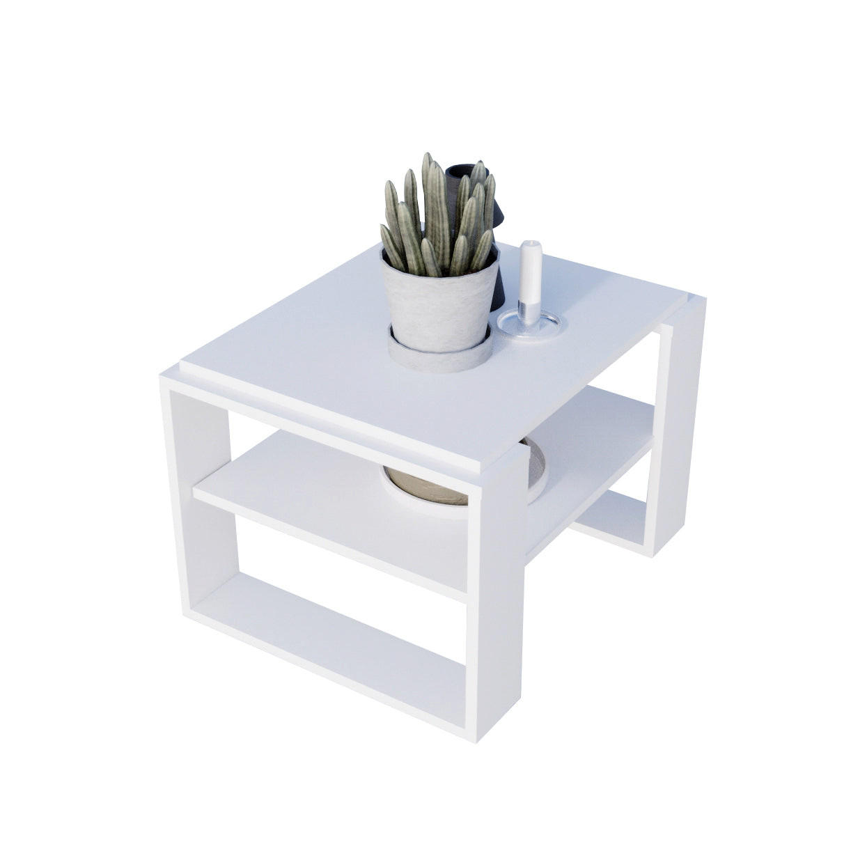 COUCHTISCH KAJA 61 - Weiß, Holz (54/61/44cm) - Mat-Haus