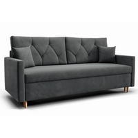 SOFA Grafit ARO Mit Schlaffunktion - Graphitfarben, Textil (217/100/87cm) - Sepro Meble