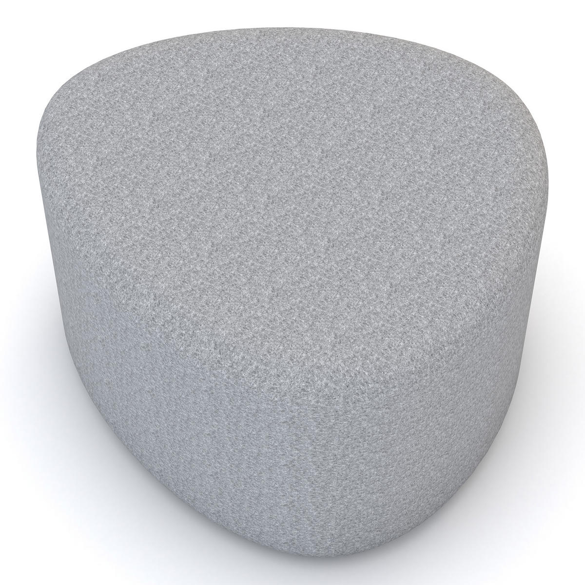 HOCKER Messina / Grau - Grau, Textil (39.5/50.5/39.5cm) - ASSMANN