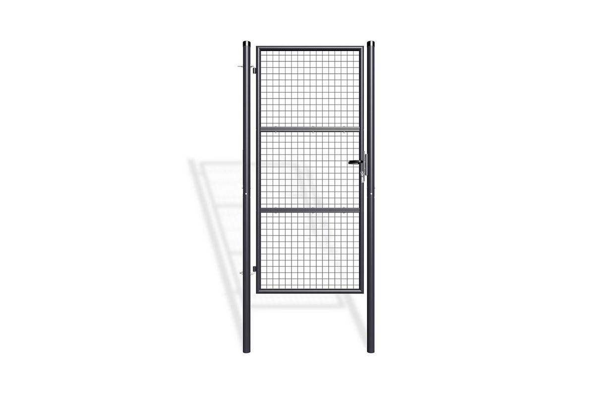 ZAUNTOR Olga grau 1m H.200cm Metall - Grau, Metall (106/206cm) - Casanoov