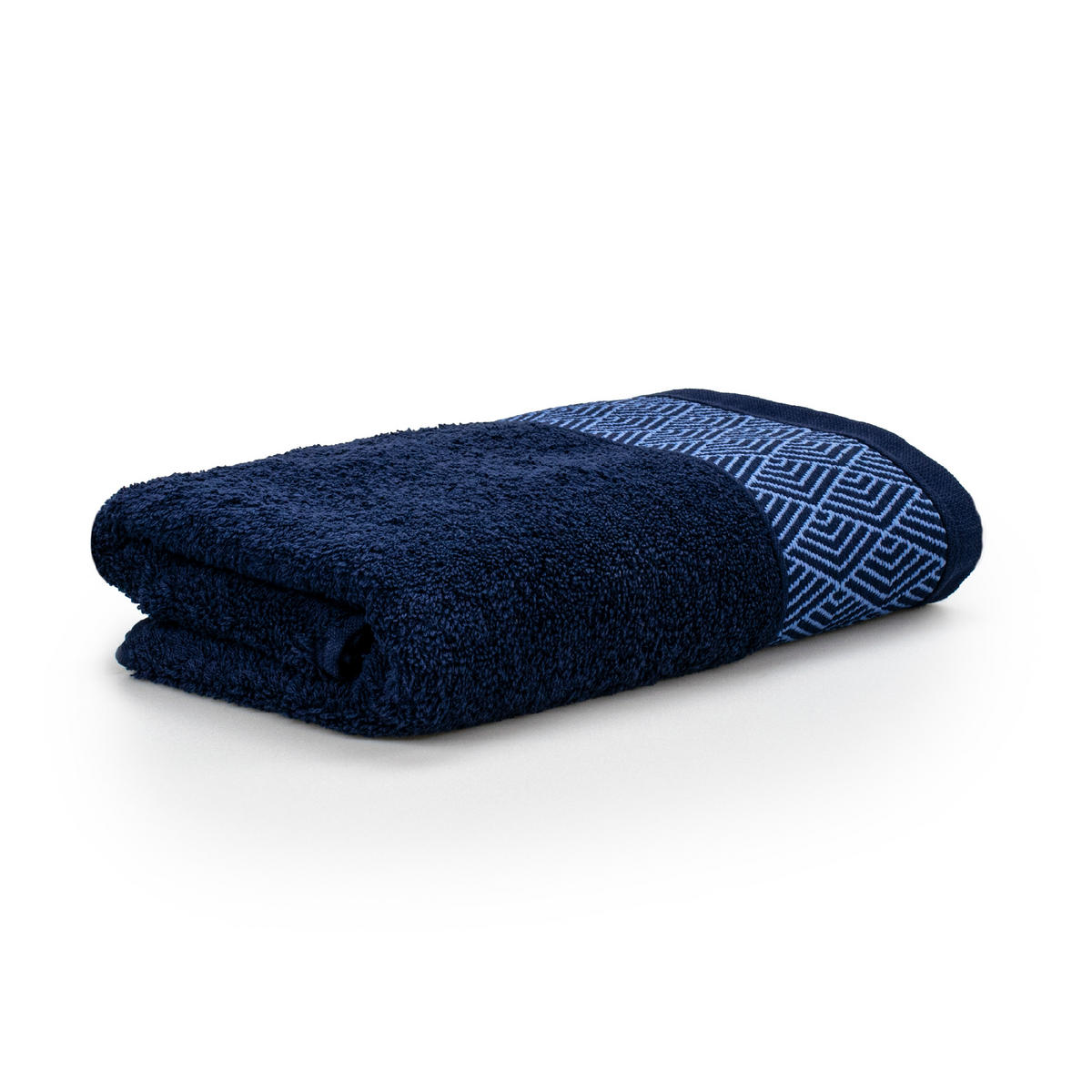 HANDTUCH GEOMETRY - Dunkelblau, Textil (50/100cm) - Möve for Frottana