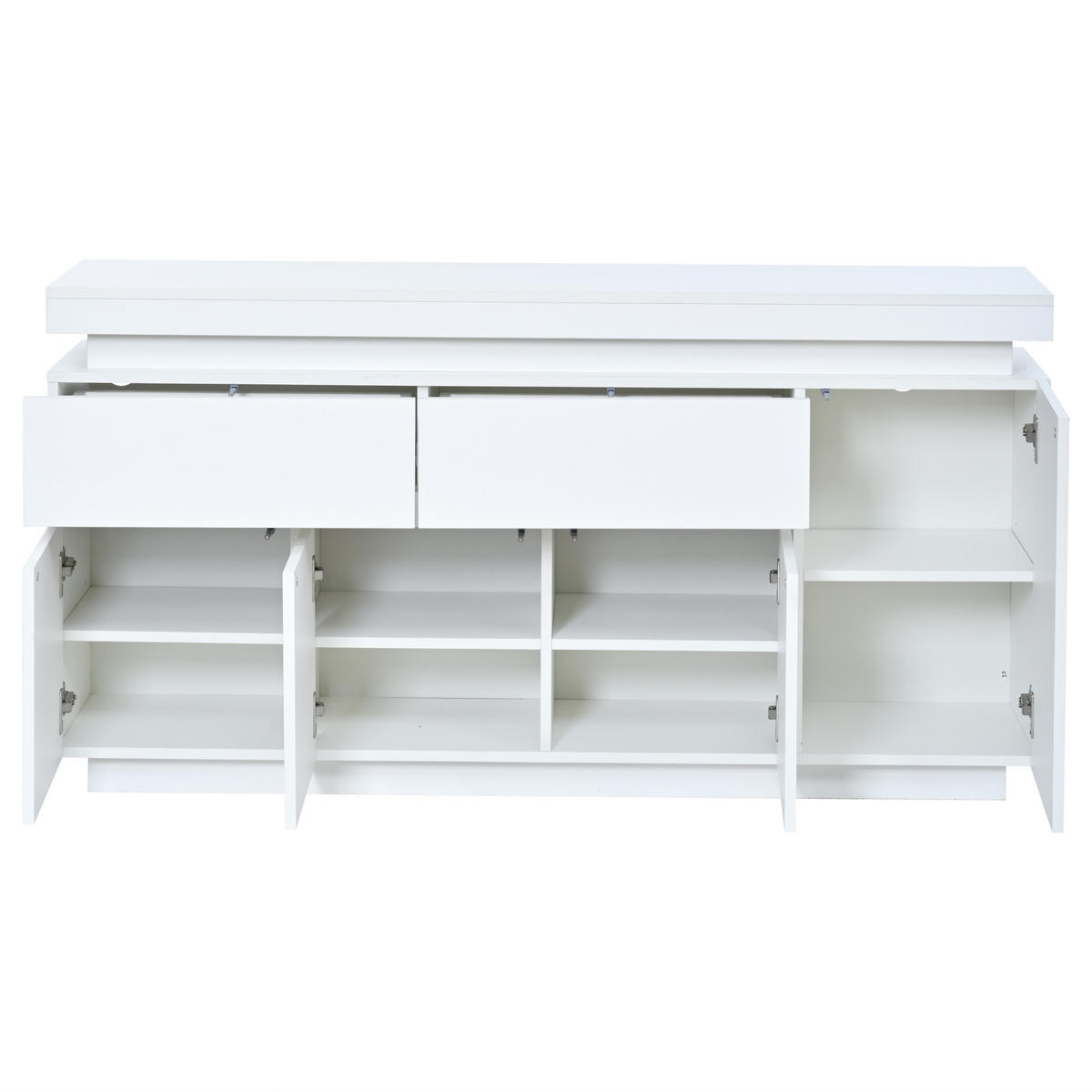 SIDEBOARD Weiß 140/35/72,5 cm - Weiß, Holzwerkstoff (140/72.5/35cm) - PANGIVO