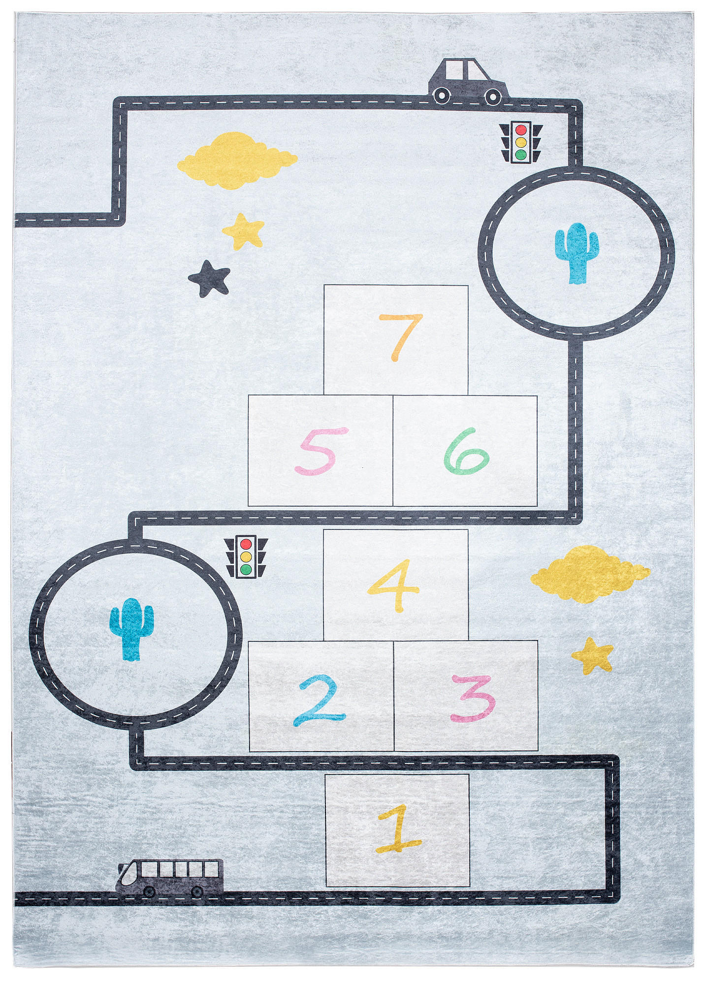 TEPPICH EMMA Grau 140/200 cm - Grau, Kunststoff (140/200cm) - Tapiso