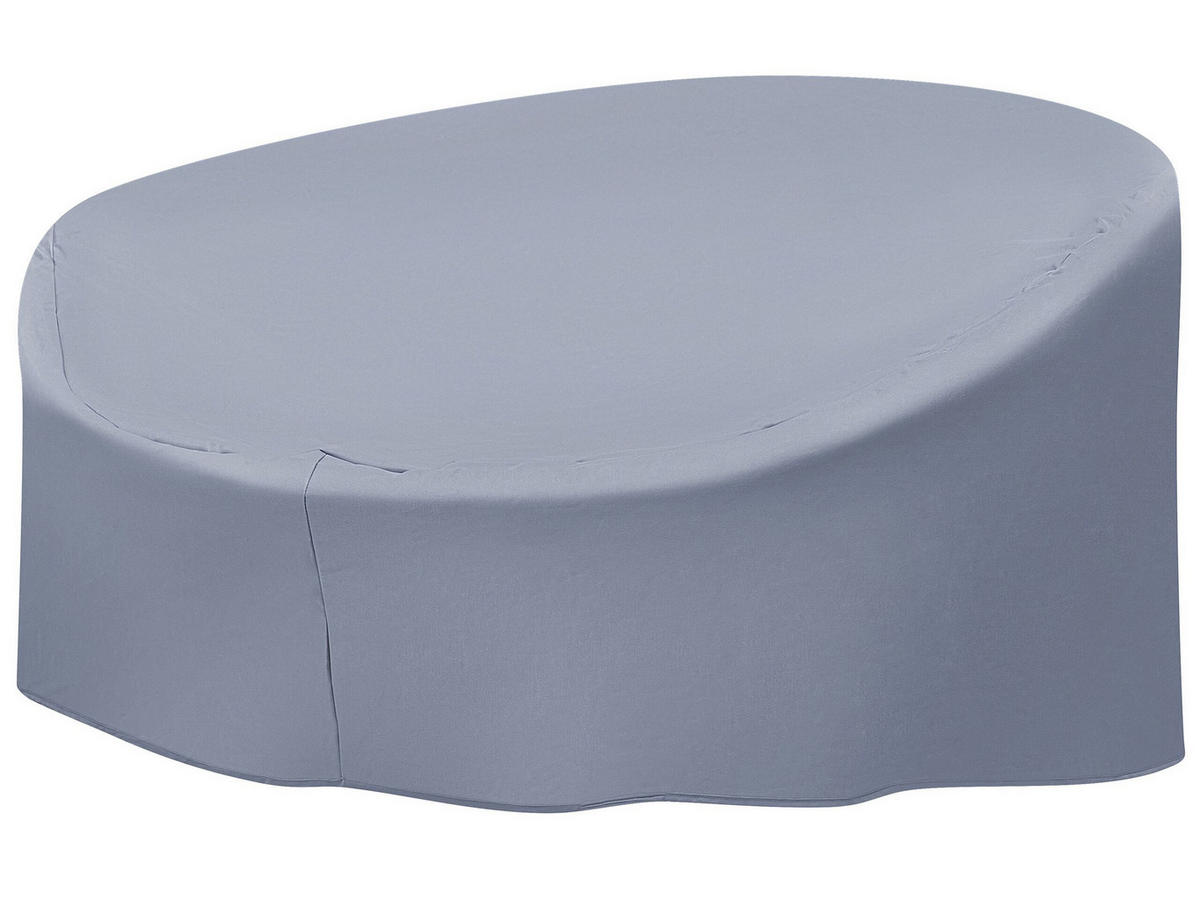 REGENSCHUTZ für Sonneninsel SYLT 165/140/75 cm Chuva - Grau, Kunststoff (165/75/140cm) - Beliani