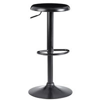 BARHOCKER – Schwarz, Metall, ohne Lehne, höhenverstellbar 58–79 cm, drehbar, 100 kg - Schwarz, Metall (40/79/40cm) - KADIMA DESIGN