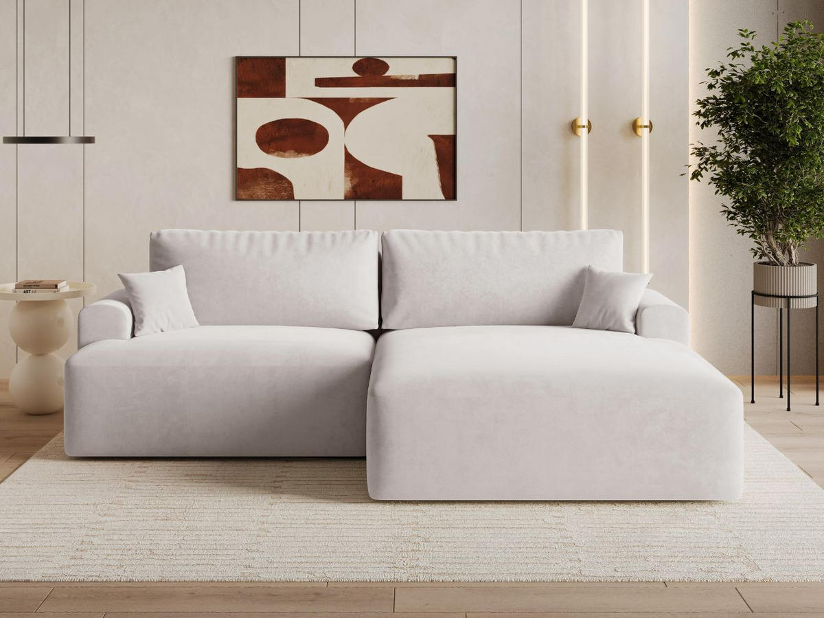 ECKSOFA Serene Grau Rechts - Grau, Holz/Textil (145/259cm) - Graingold