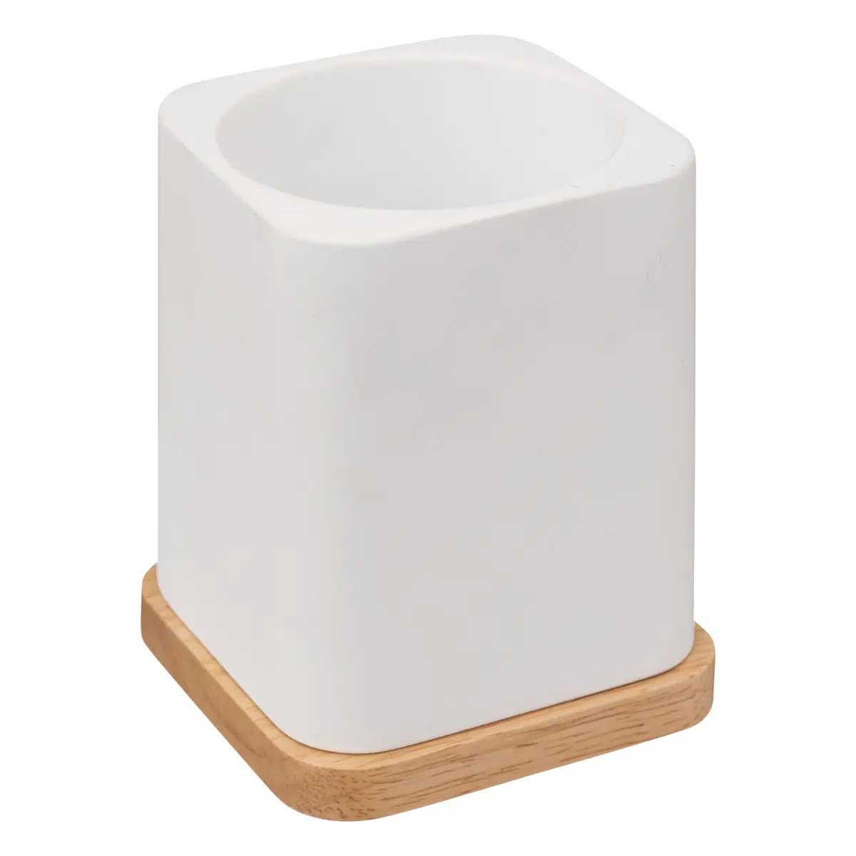 WC-BÜRSTE H Natur 9,1/9,1/35,5 cm - Weiß, Kunststoff (9.1/35.5/9.1cm) - 5five Simply Smart