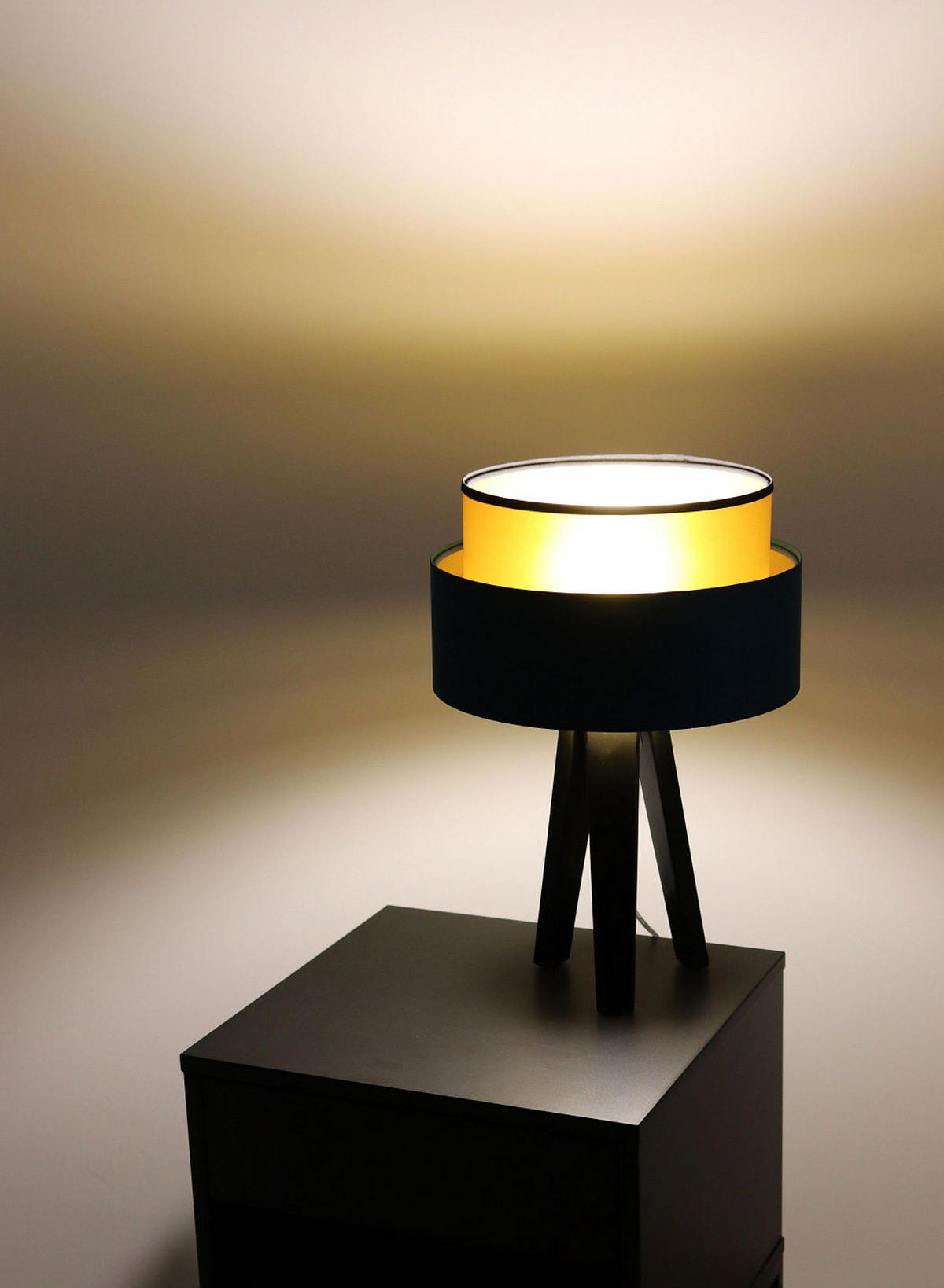 TISCHLAMPE Grün 30/45 cm - Goldfarben, Kunststoff (30/0.7/45cm) - ONZENO