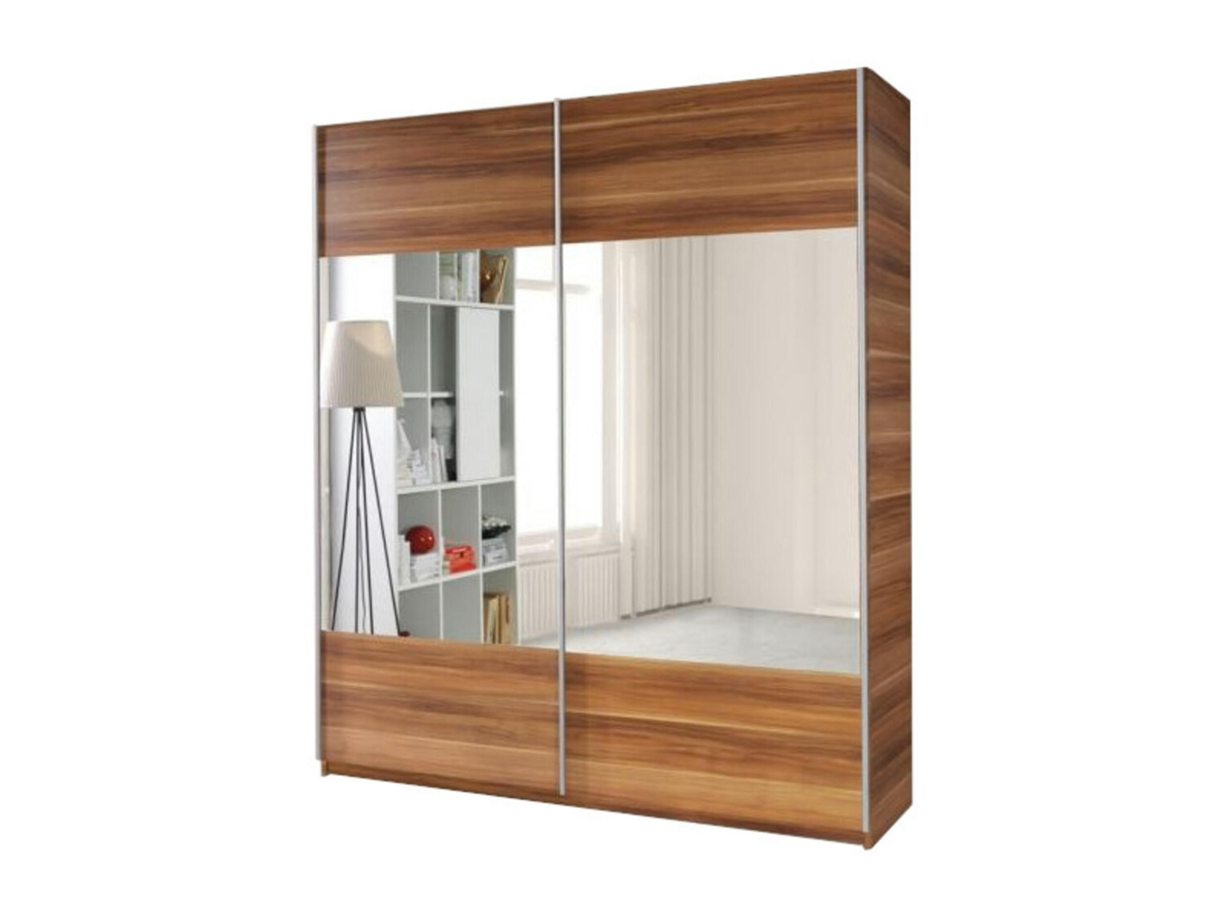SCHIEBETÜRENSCHRANK - Kleiderschrank Polly - Pflaume - Pflaume, Holzwerkstoff (175/211/60cm) - Möblo