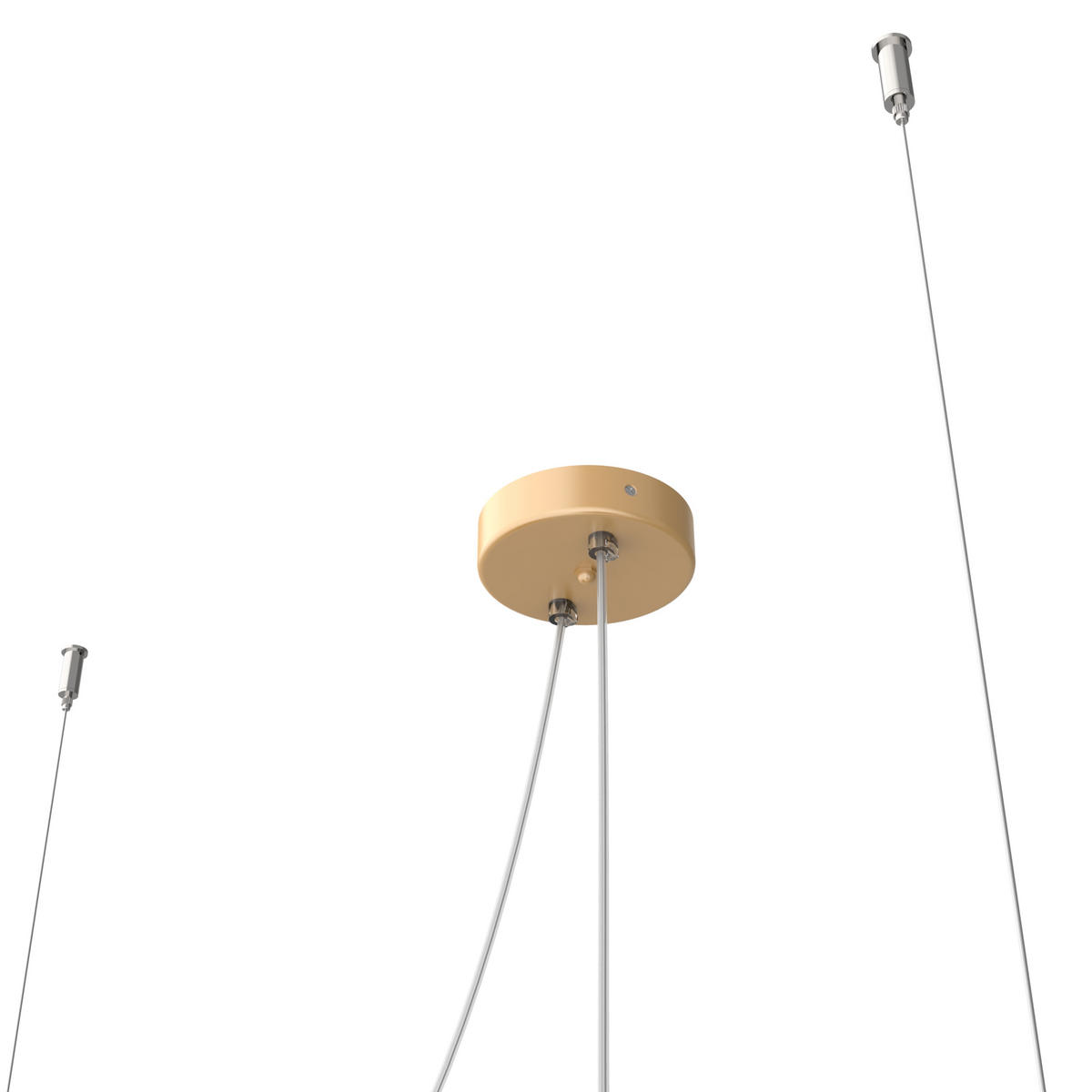 HÄNGELEUCHTE - Goldfarben, Metall (40/40/9cm) - Lumicom