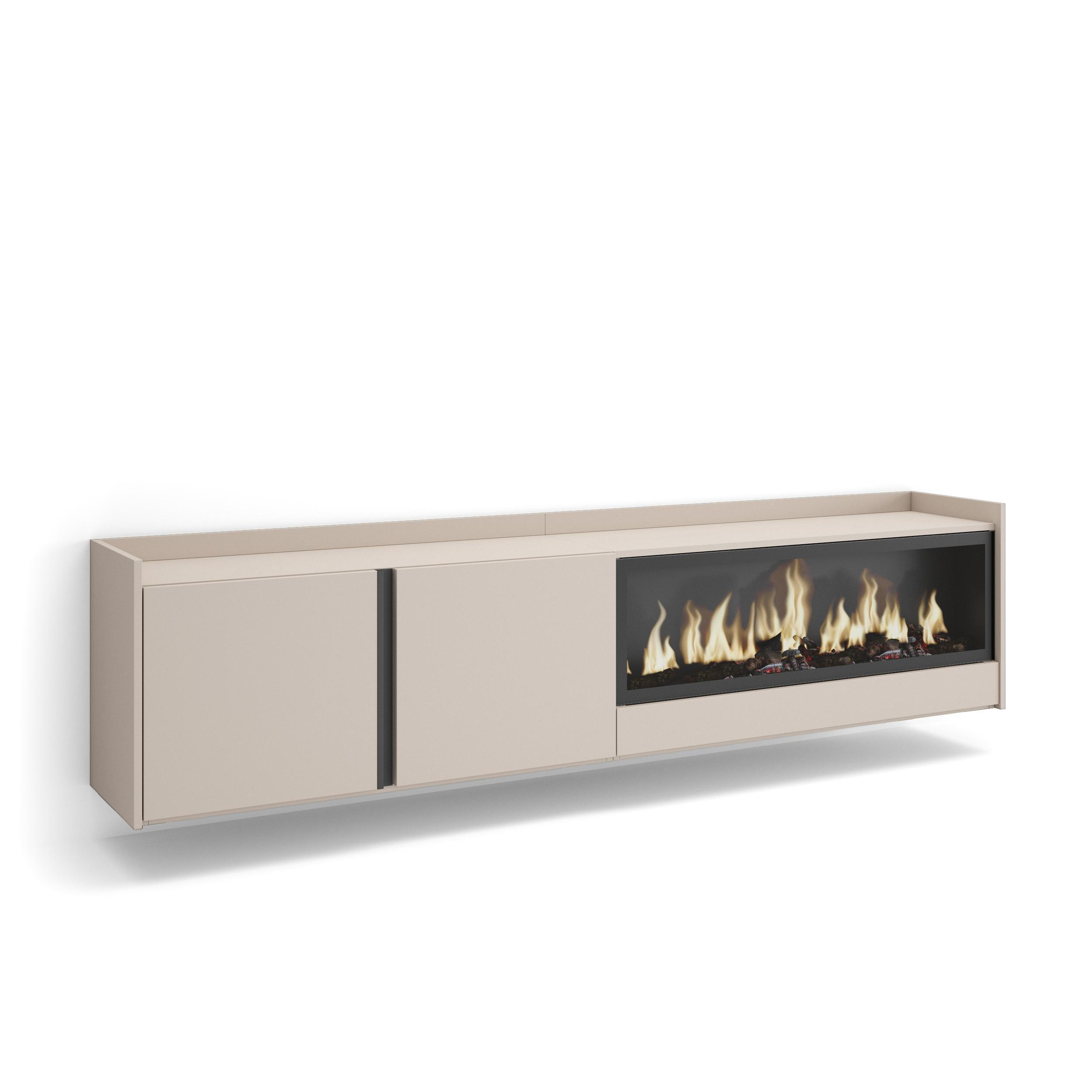 Skraut Home Lowboard, Beige 212x50x35 cm