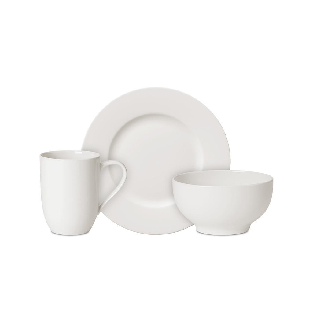 FRÜHSTÜCKS-SET For Me weiß 6er Set - Weiß, Keramik (19.7/32.4/34.8cm) - Villeroy & Boch