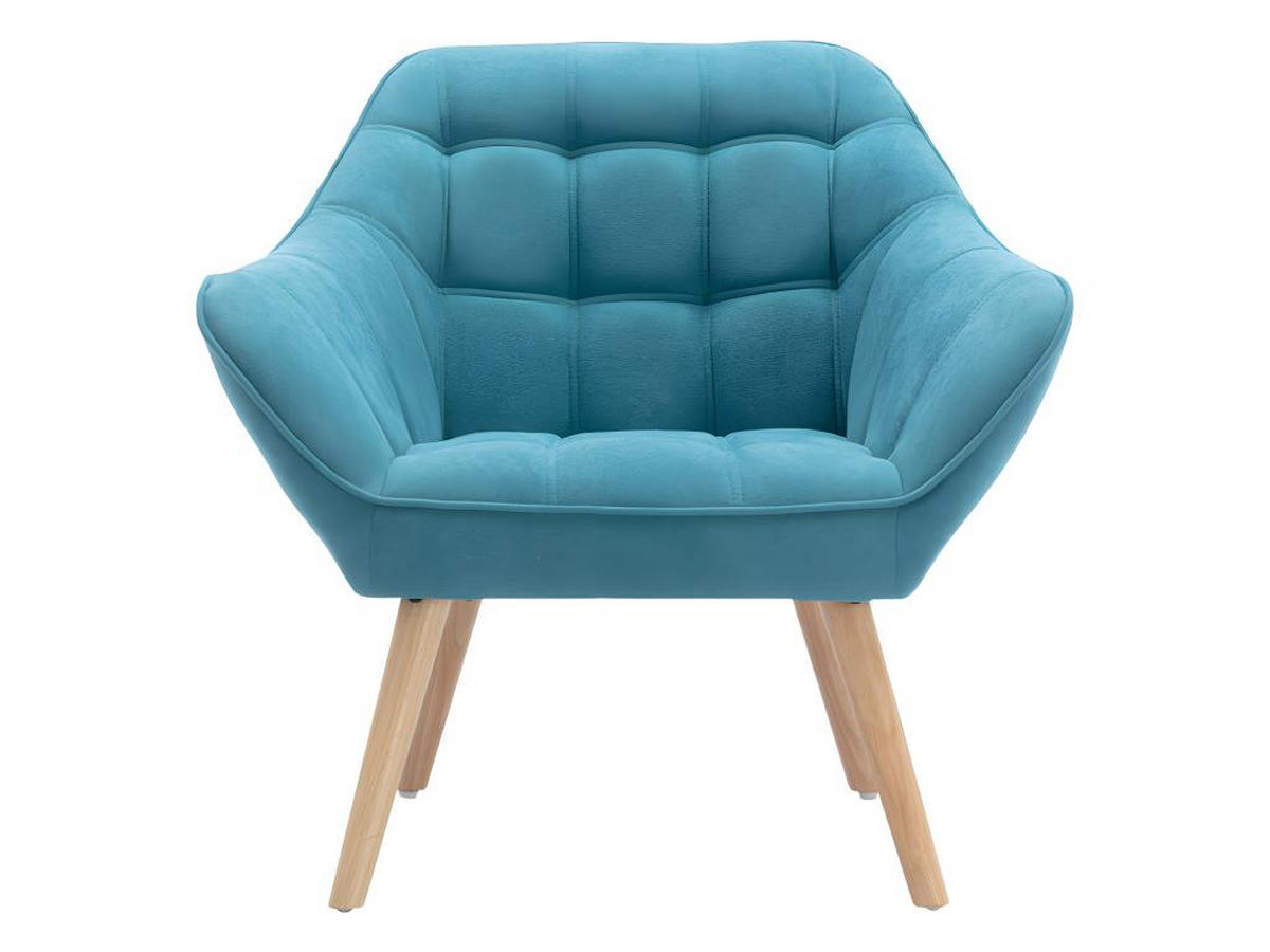 SOFA 2-Sitzer + Sessel - Stoff - Blau - CASERTA - Blau, Textil (73/77/127cm) - Vente-Unique