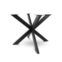 TISCHGESTELL Hora Spider Round - Schwarz, Metall (94/72/94cm) - holz4home®