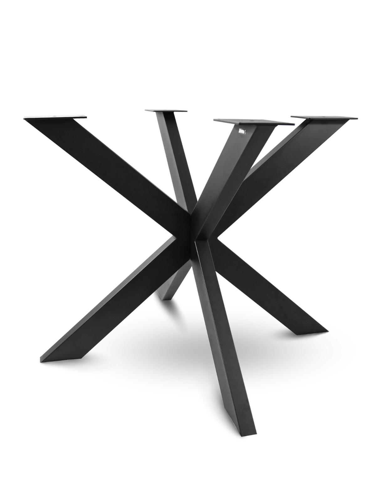 TISCHGESTELL Hora Spider Round - Schwarz, Metall (94/72/94cm) - holz4home®