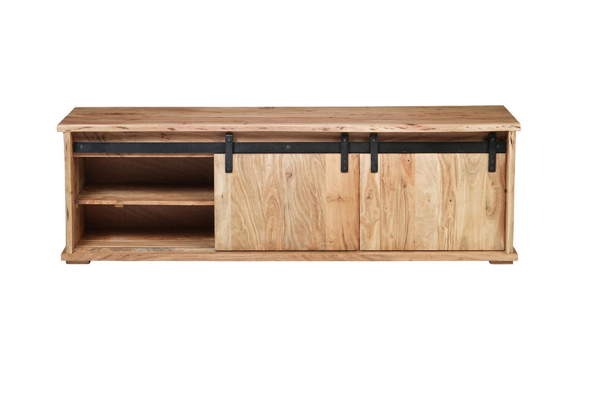 LOWBOARD LIAN III - Beige/Naturfarben, Holz (160/50/45cm) - SAM