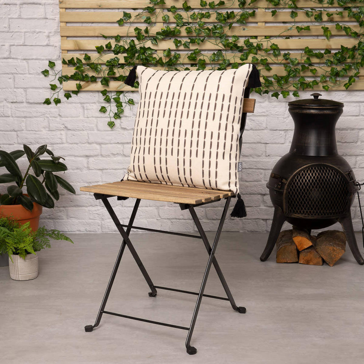 DEKOKISSEN 4er-Set - Dunkelbraun, Kunststoff (43/43cm) - icon