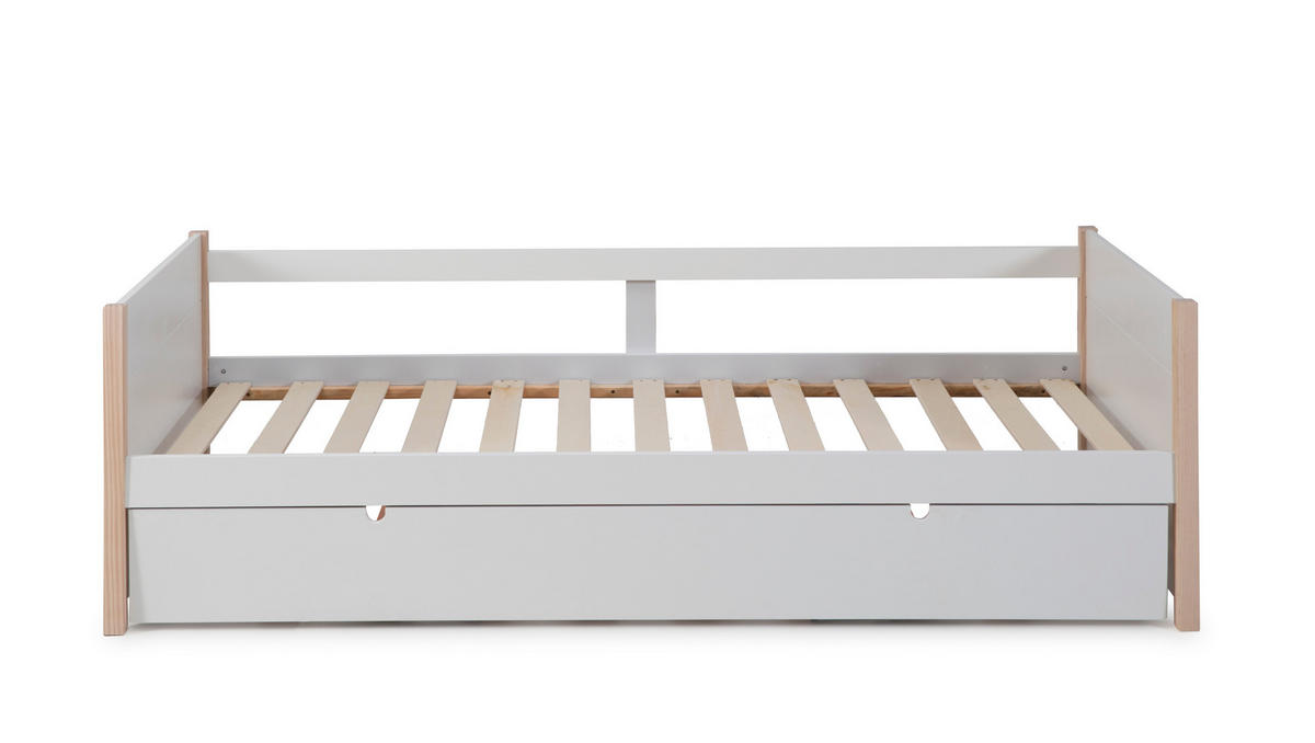 KINDERBETT Kiara Grau 200/98.5/62 cm - Grau, Holz (90/190cm) - Calicosy