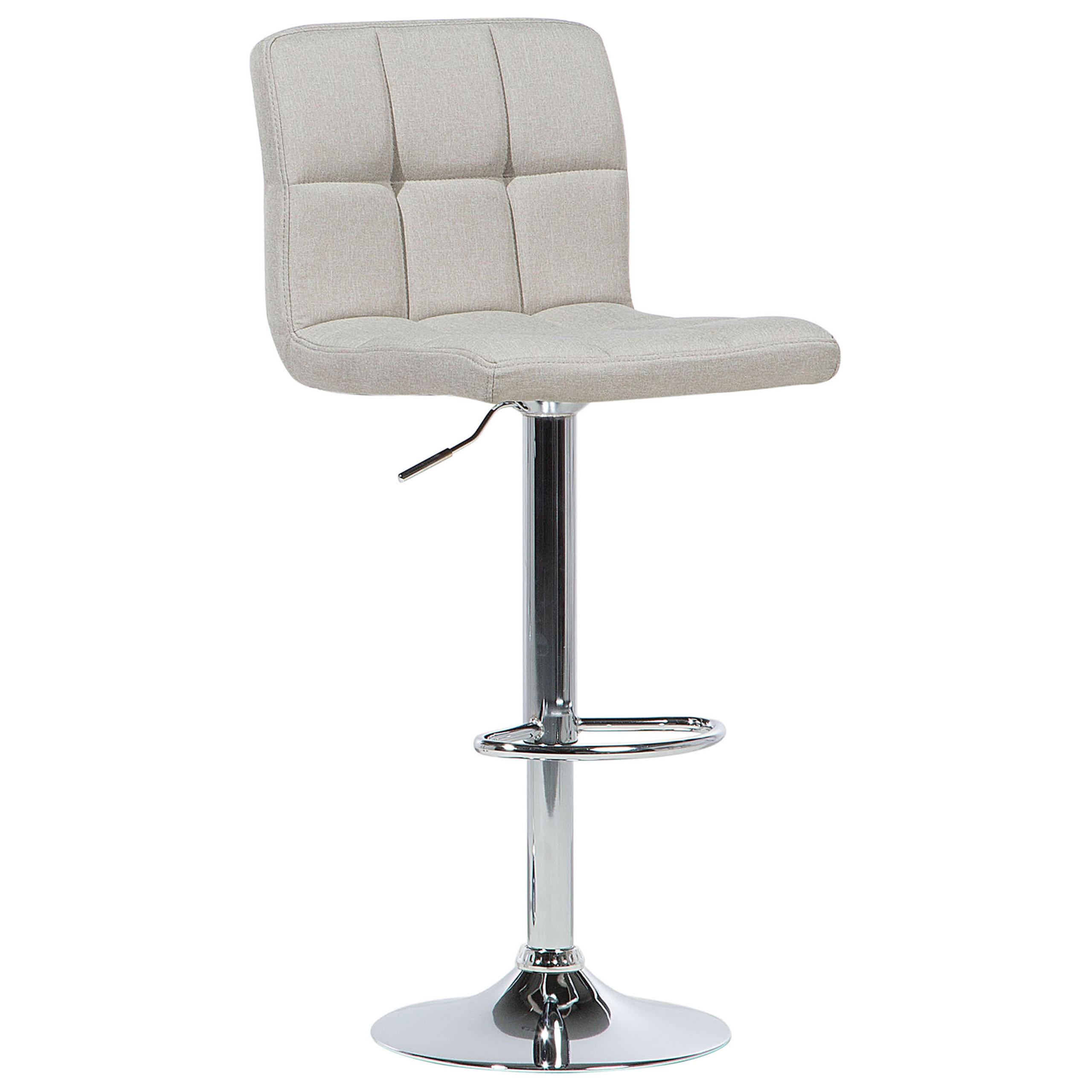 BARHOCKER 2er-Set Polsterbezug Beige Marion - Beige, Textil/Metall (45/114/39cm) - Beliani