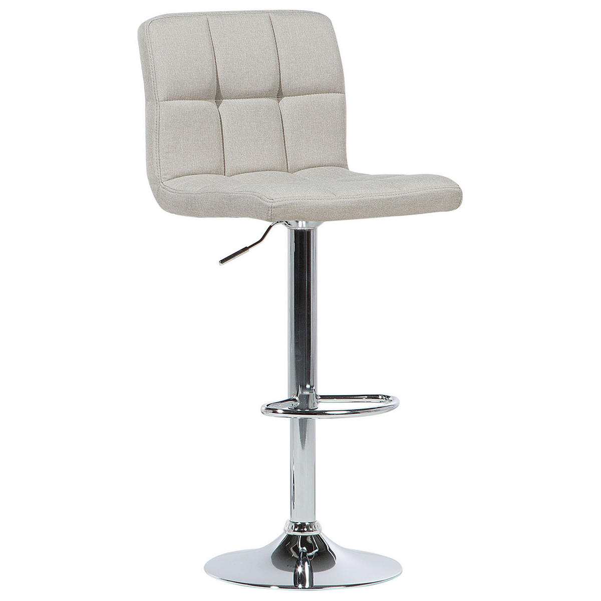 BARHOCKER 2er-Set Polsterbezug Beige Marion - Beige, Textil/Metall (45/114/39cm) - Beliani